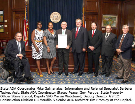Photo of ADA group with Governor